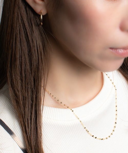 ESTELLE ピアス K18 イエローゴールド フープピアス(L) ESTELLE