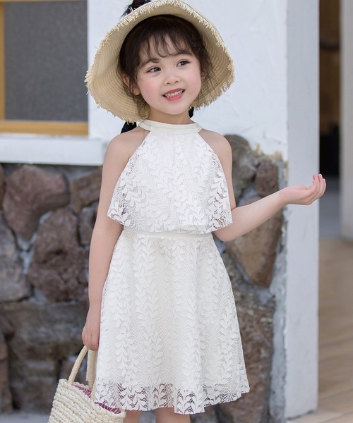 TeddyShop 水着 キッズ水着 バッククロスのフレアレース