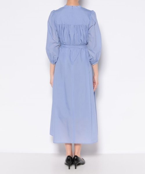 ワンピース 【LOULOU WILLOUGHBY】ナイロンコットンタフタギャザーワンピース LOULOU WILLOUGHBY