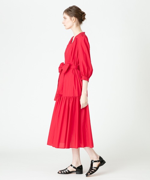 ワンピース 【LOULOU WILLOUGHBY】ナイロンコットンタフタギャザーワンピース LOULOU WILLOUGHBY