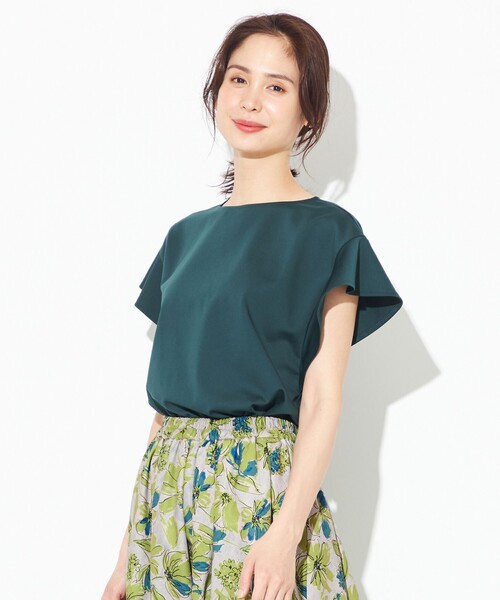 Tシャツ Tシャツ シルケットスムースフレアスリーブ カットソー Tr Sys Com