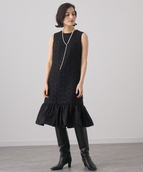 ANAYI ネックレス パールアシメネックレス レディース