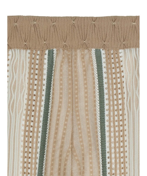 Ameri（アメリ） パンツ VARIOUS FABRICS SHEER KNIT PANTS レディース