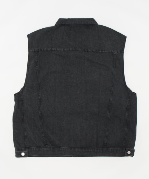 NO WAY デニムジャケット gジャン デニムベスト レディース メンズ