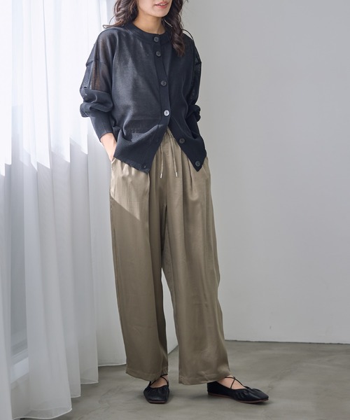for/c（フォーシー） カーディガン 「新色追加」シアーニットクルー