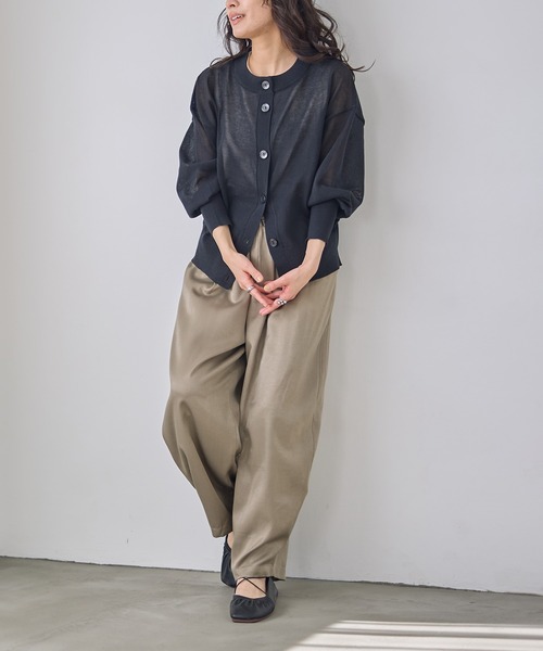 for/c（フォーシー） カーディガン 「新色追加」シアーニットクルー