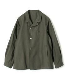 ブルゾン アウター リネン ダブルブレステッドハーフコート メンズ｜ZOZOTOWN Yahoo!店