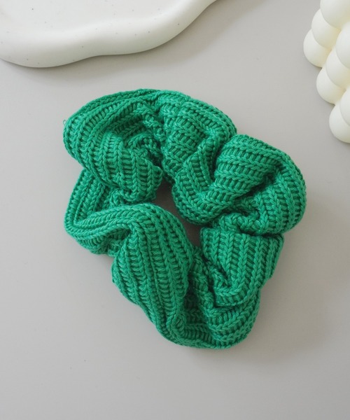 Port（ポート） シュシュ カラバリ豊富 カラー ニット シュシュ