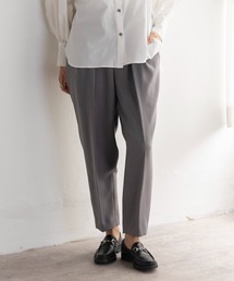 EUCLAID（エウクレイド） パンツ 起毛タックテーパードパンツ