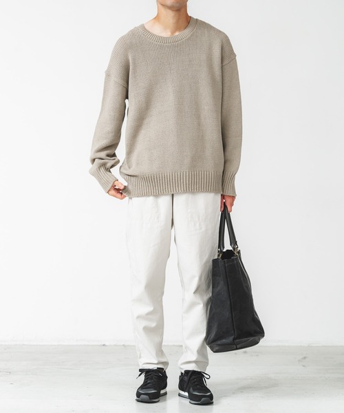 quadro パンツ バックサテンイージーパンツ メンズ : ZOZOTOWN