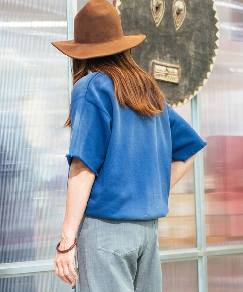 トレーナー スウェット 「DENIM DELIGHT DAYS」レギュラーウェイトスウェットショートスリーブシャツ メンズ レディース