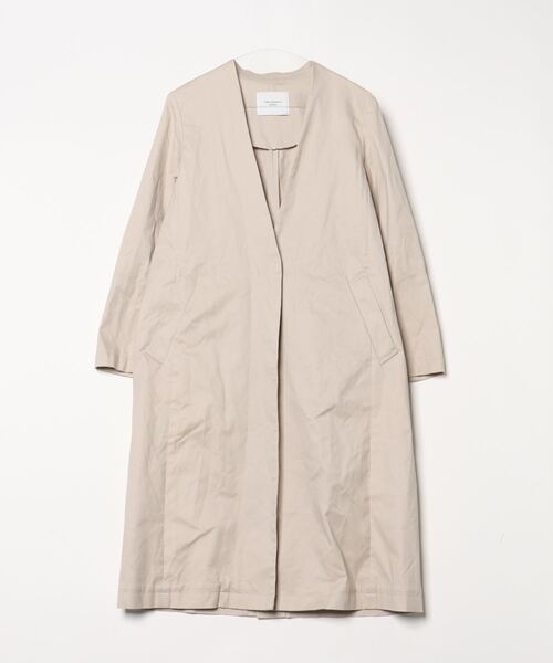 URBAN RESEARCH DOORS 「URBAN DOORS」 ノーカラーコート ONE ベージュ 