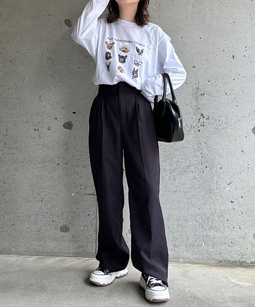 tシャツ 「Dolly's CLOSET」long T レディース 楽天市場】Tシャツ レディース 春秋冬 長袖 ロング丈 丸首