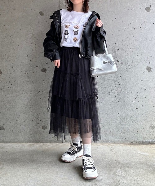 tシャツ 犬いっぱいロングTシャツ レディース : ZOZOTOWN Yahoo