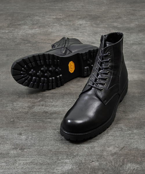 PADRONE（パドローネ） ブーツ パドローネ / SIDE ZIP LACE UP BOOTS