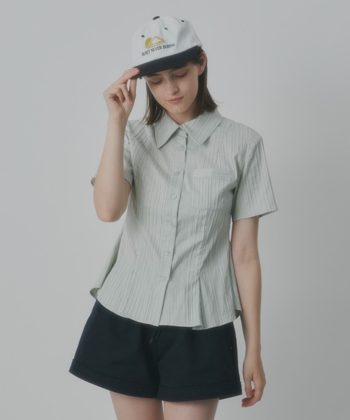 ★美品★ GIUNON ジウノン　ビッグカラーフレアシャツ　アイボリー GIUNON ブラウス シャツ big collar flare shirt / ビッグカラー