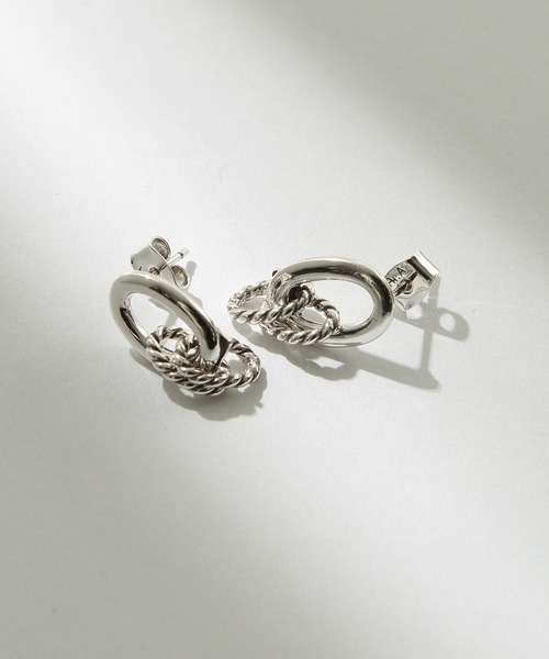 PHILIPPE AUDIBERT オーバルフープピアス PHILIPPE AUDIBERT ピアス 「PHILIPPE AUDIBERT」クラシカル