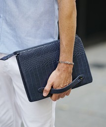 SOMEDIFF（サムディフ） クラッチバッグ クロコクラッチバッグ メンズ