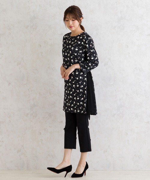 Rose Tiara（ローズティアラ） パンツ リボンクロップド丈レギンス