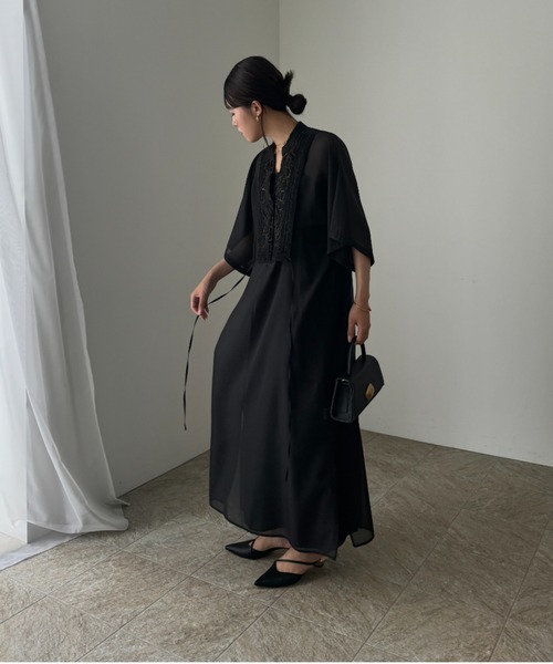 新品　LE'RURE ドレス Nomadical organdy dress LE'RURE ドレス Nomadical organdy dress : ZOZOTOWN Yahoo!店