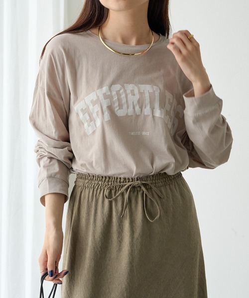 pual ce cin tシャツ Tシャツ シアーロゴプリントカットソー 