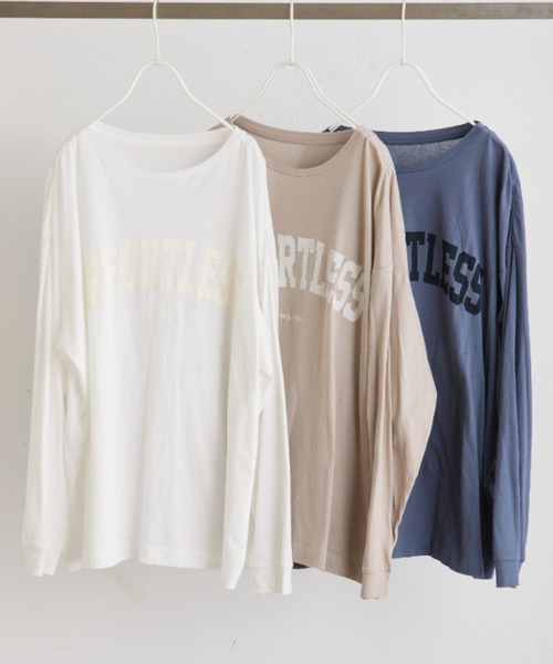 pual ce cin tシャツ Tシャツ シアーロゴプリントカットソー