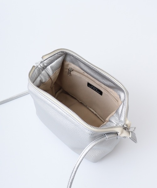 FUNALIVE ショルダーバッグ バッグ シボ合皮ワイヤーショルダー