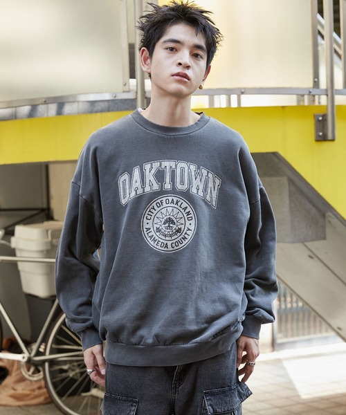 WEGO トレーナー スウェット WEGO/ピグメントグラフィックプル