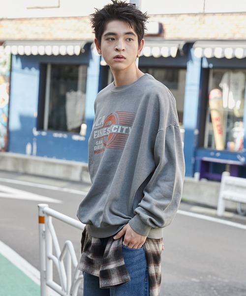 WEGO トレーナー スウェット WEGO/ピグメントグラフィックプル
