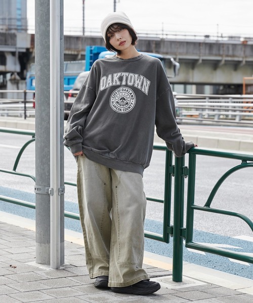 WEGO トレーナー スウェット WEGO/ピグメントグラフィックプル