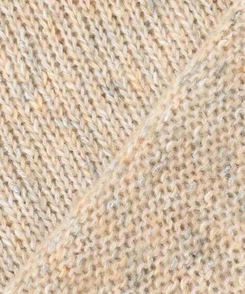 ニット セーター 「洗える」WARMY LUREX Vネック レディース