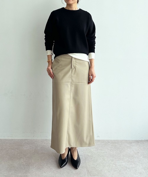 N.O.R.C スカート フェイクレザースカート : ZOZOTOWN Yahoo!店 - 通販