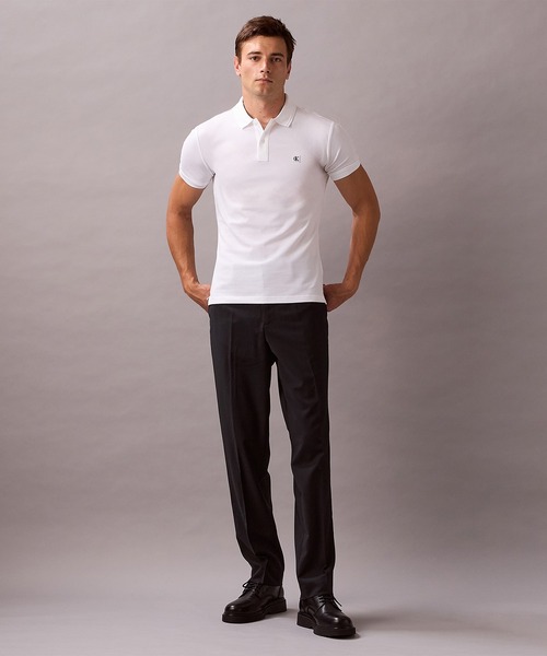 【 】CKJ★ポロショートスリーブシャツ★送料無料★ Calvin Klein ポロシャツ スリムフィット ショートスリーブ