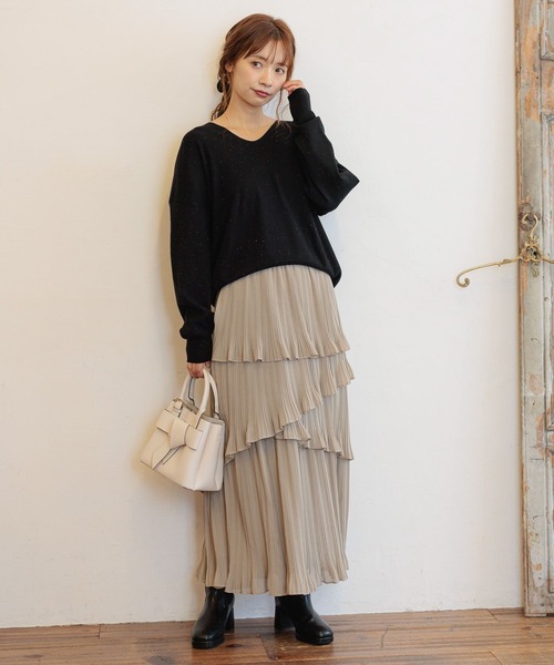 mysty woman タグ付新品 リボンモチーフバッグ グレージュ mysty woman｜リボンモチーフバッグ | Rakuten Fashion(楽天