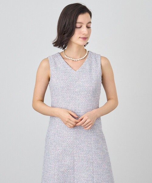 ANAYI（アナイ） ワンピース 「セットアップ対応商品」メタルシャギー