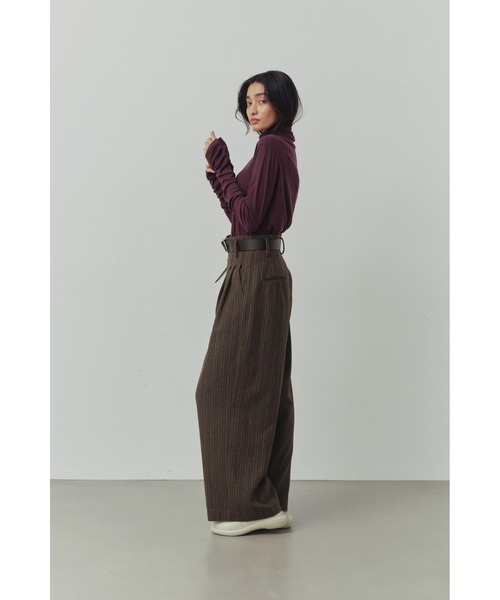 ALEXIA STAM（アリシアスタン） パンツ High Waist Tuck Wide Pants