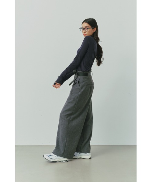 アリシアスタン　ハイウェストパンツSサイズ ALEXIA STAM パンツ Side Stitch Wide Pants /サイドステッチ