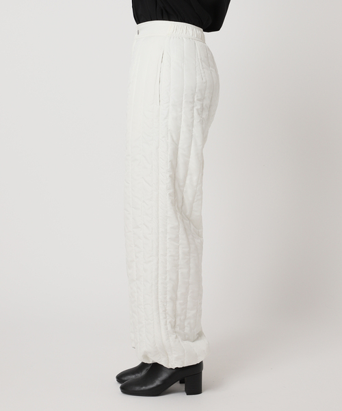 &her Quilting Pants アンドハー キルティングパンツ ホワイト CITYSHOP パンツ QUILTING レディース : ZOZOTOWN Yahoo!店