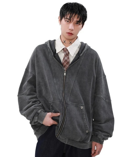 パーカー washed black hoodie メンズ レディース : ZOZOTOWN Yahoo!店