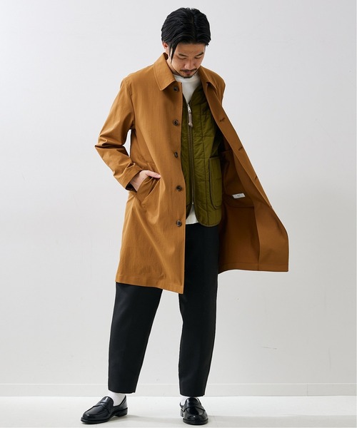 「417 EDIFICE」 ステンカラーコート LARGE ベージュ メンズ_画像7