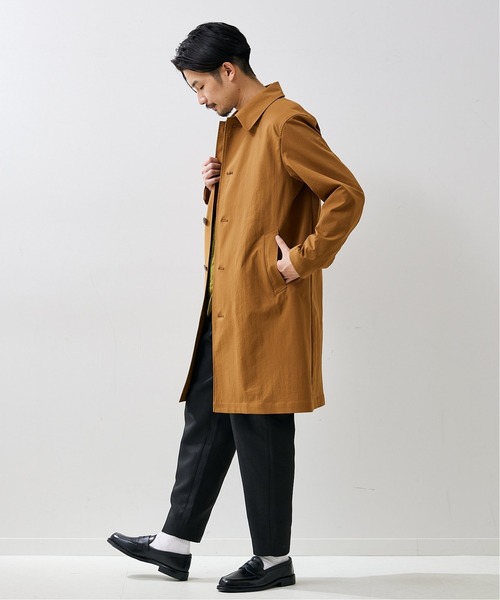 「417 EDIFICE」 ステンカラーコート LARGE ベージュ メンズ_画像8