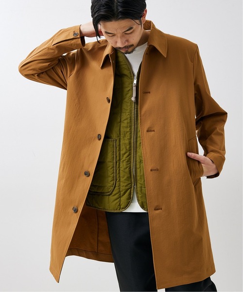 「417 EDIFICE」 ステンカラーコート LARGE ベージュ メンズ_画像9