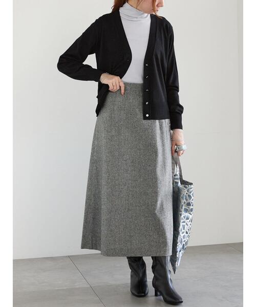 TUITACI カーディガン カーディガン bicolor stitch cardigan /Vネックバイカラーステッチ