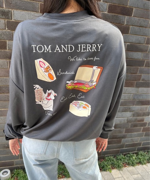 トップス Jerry トレーナー スウェット 「TOM ＆ JERRY/トムとジェリー」ポンチ