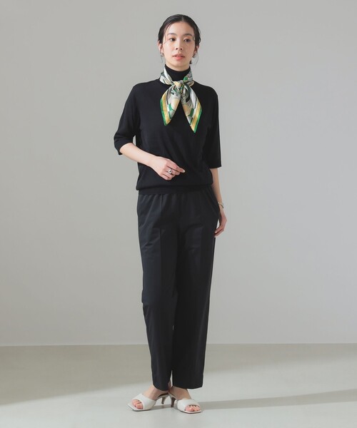 Demi-Luxe BEAMS ニット セーター シルク ハーフスリーブ