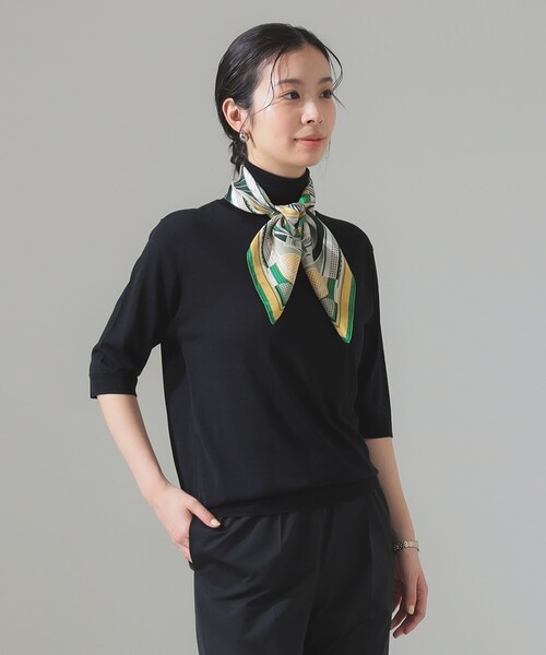 Demi-Luxe BEAMS ニット セーター シルク ハーフスリーブ