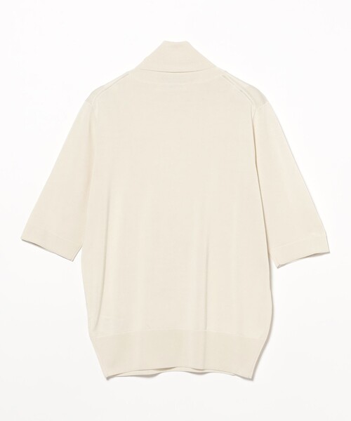 ニット セーター シルク ハーフスリーブ タートルネック ニット レディース Demi-Luxe BEAMS ニット セーター シルク ハーフスリーブ