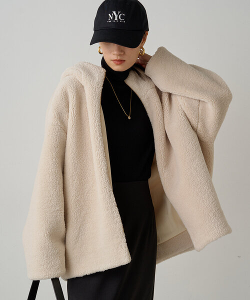 LOUNGEDRESS」 ブルゾン FREE オフホワイト レディース LOUNGEDRESS 
