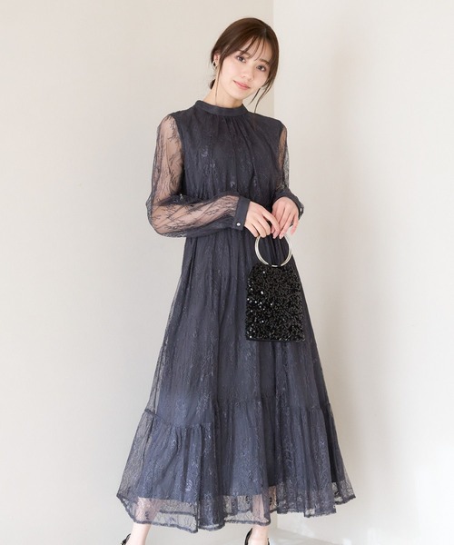 9★新品★ Andemiu アソートティアードドレス F Andemiu ドレス アソートティアードドレス292438 : ZOZOTOWN