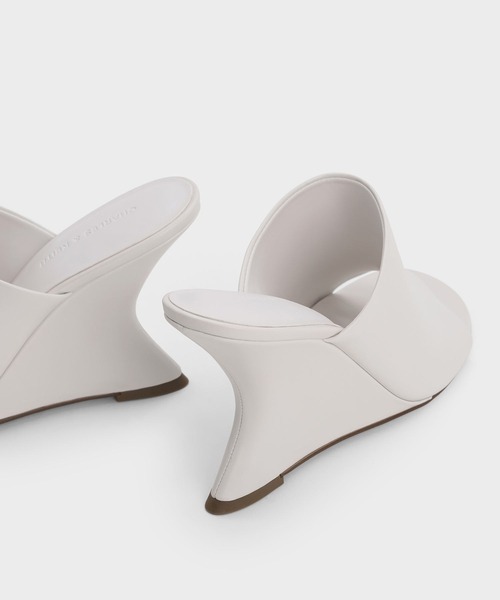 CHARLES ＆ KEITH（チャールズ&キース） サンダル ミュール ワイド
